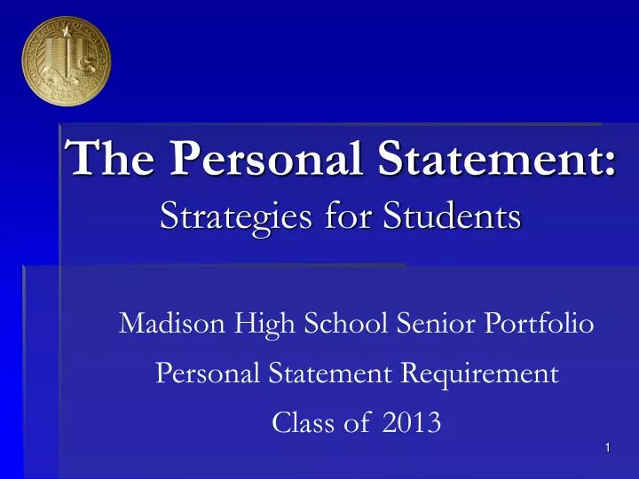 the personal statement strategies for students