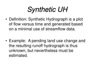 Synthetic UH