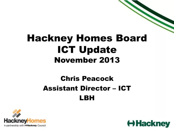 hackney homes board ict update november 2013