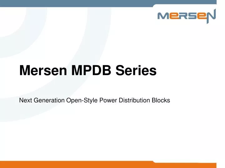 mersen mpdb series