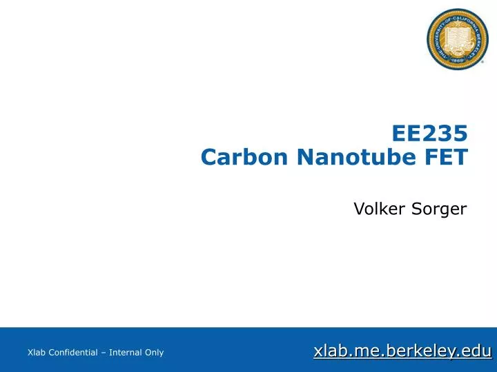 ee235 carbon nanotube fet