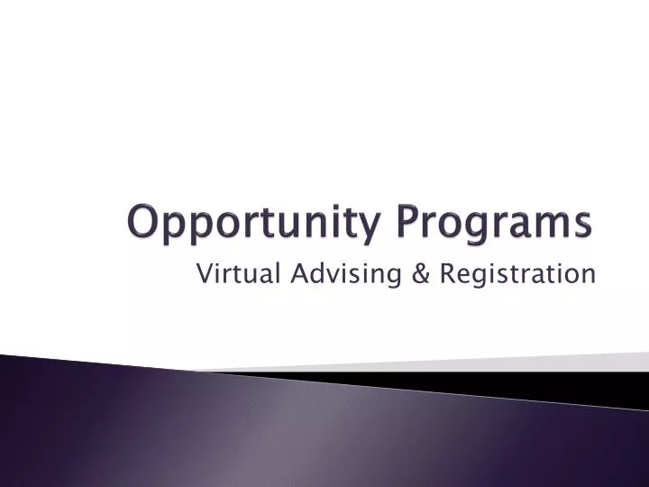 opportunity programs