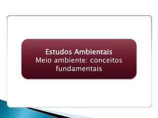 Estudos Ambientais