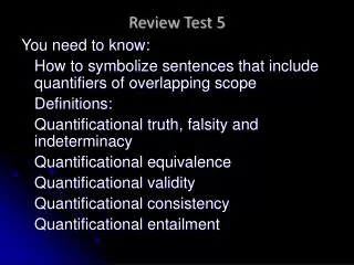 Review Test 5