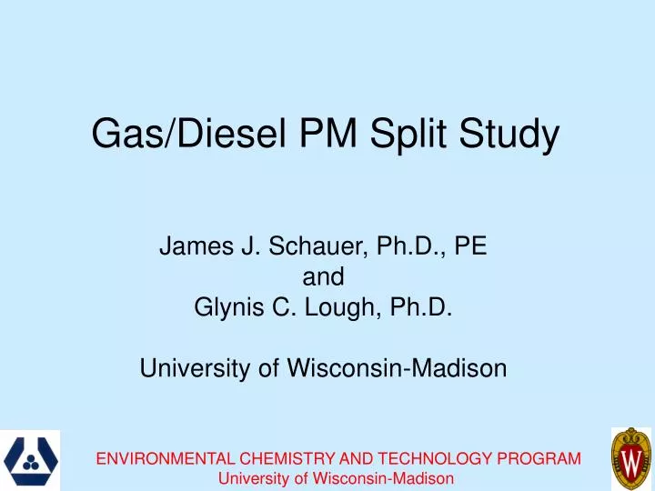 gas diesel pm split study