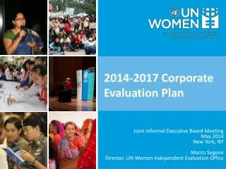 2014-2017 Corporate Evaluation Plan