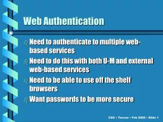Web Authentication