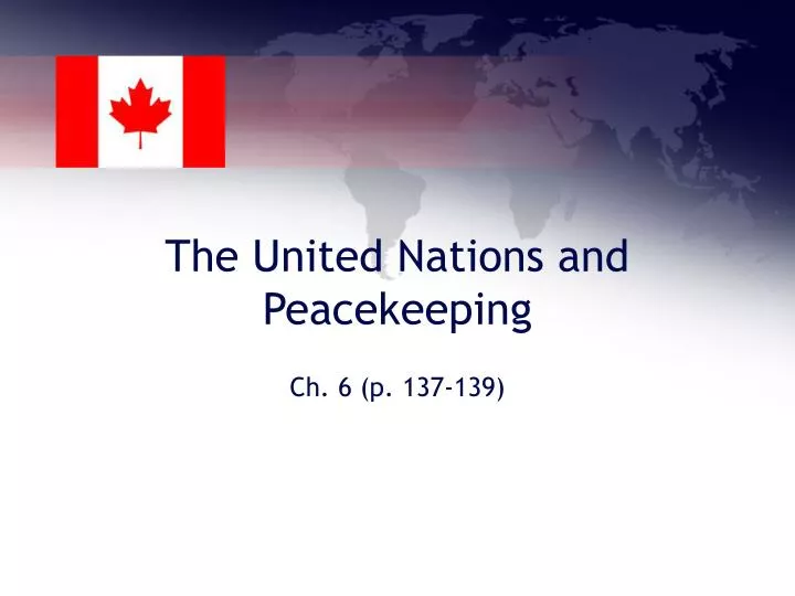 the united nations and peacekeeping