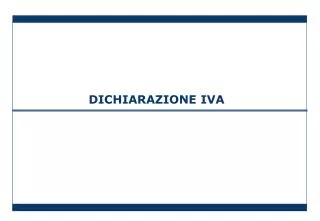dichiarazione iva