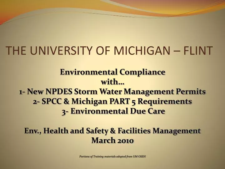 the university of michigan flint