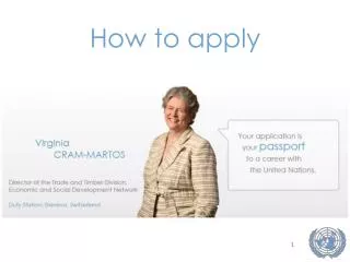 How to apply