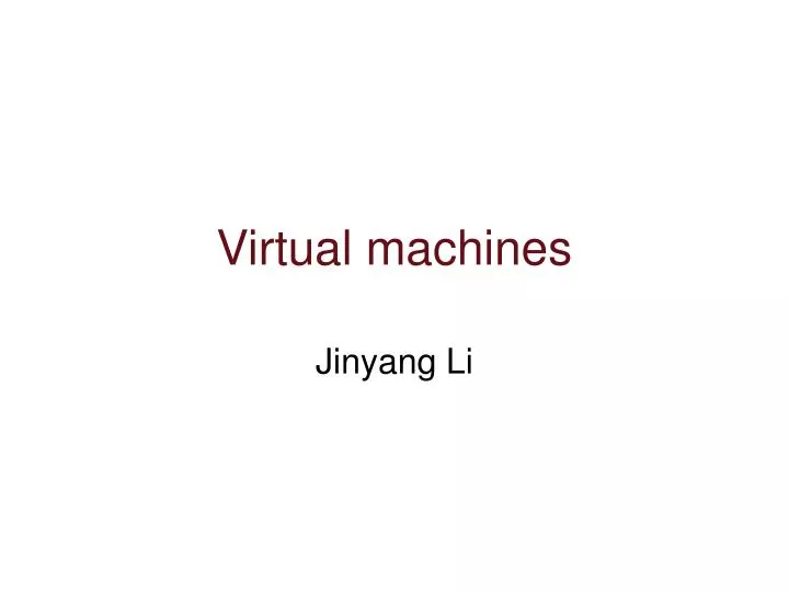 virtual machines