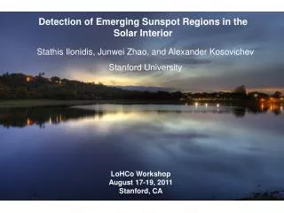 Detection of Emerging Sunspot Regions in the Solar Interior