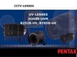UV-LENSES H2520-UVM B2528-UV, B7838-UV - slide 1