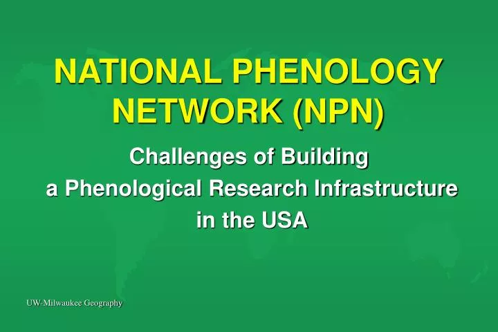 national phenology network npn