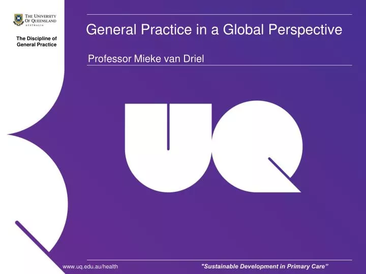 general practice in a global perspective