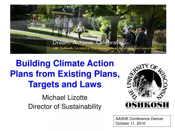 building climate action plans from existing plans targets and laws