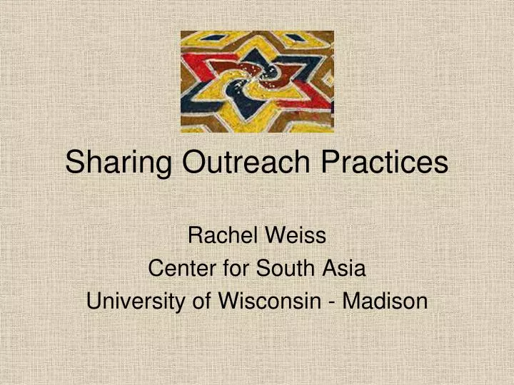 sharing outreach practices