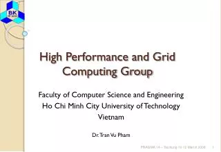 High Performance and Grid Computing Group
