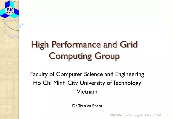 high performance and grid computing group