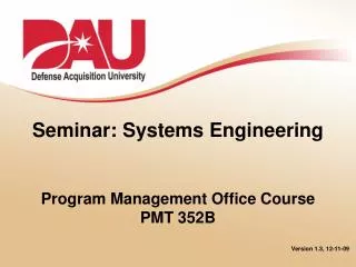 Seminar: Systems Engineering