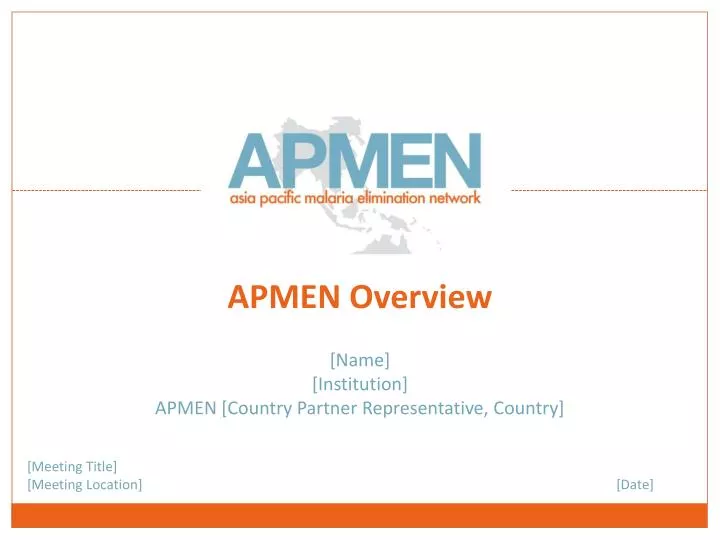 name institution apmen country partner representative country