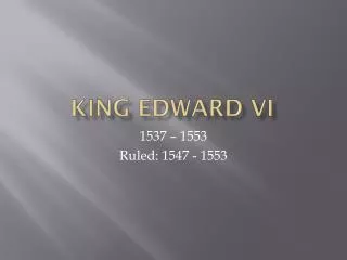 king edward vi