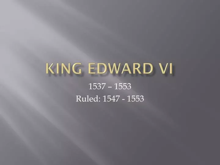 king edward vi