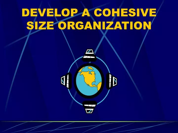 develop a cohesive size organization