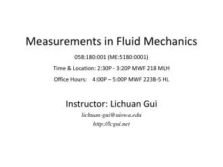 Instructor: Lichuan Gui lichuan-gui@uiowa lcgui