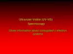 Ultraviolet-Visible (UV-VIS) Spectroscopy - slide 1