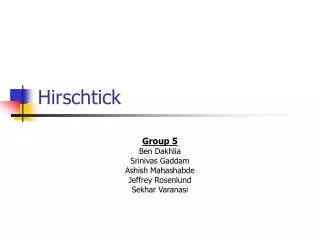 Hirschtick