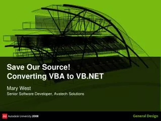 Save Our Source! Converting VBA to VB.NET