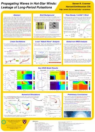 Propagating Waves in Hot-Star Winds: Leakage of Long-Period Pulsations