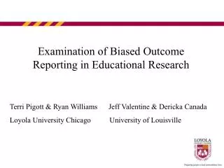 Examination of Biased Outcome Reporting in Educational Research