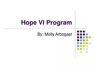 Hope VI Program