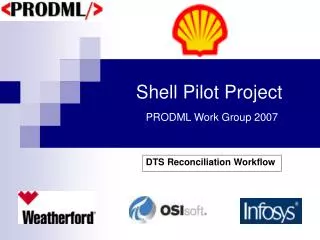 Shell Pilot Project PRODML Work Group 2007