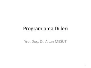 programlama dilleri