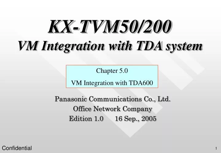 kx tvm50 200 vm integration with tda system