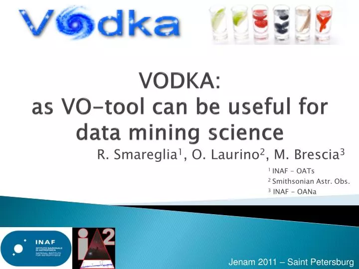 vodka as vo tool can be useful for data mining science