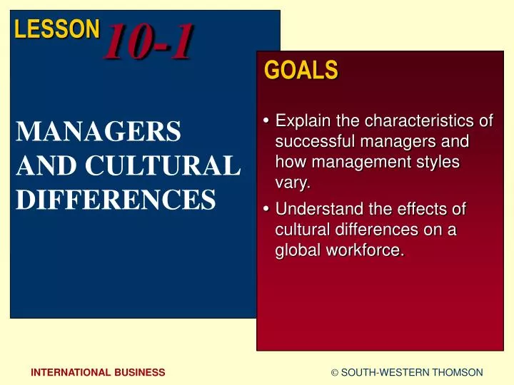 managers and cultural differences