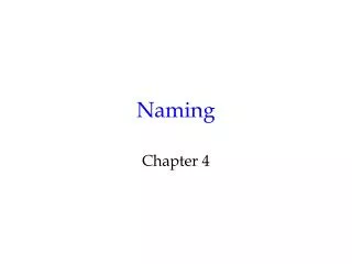 Naming