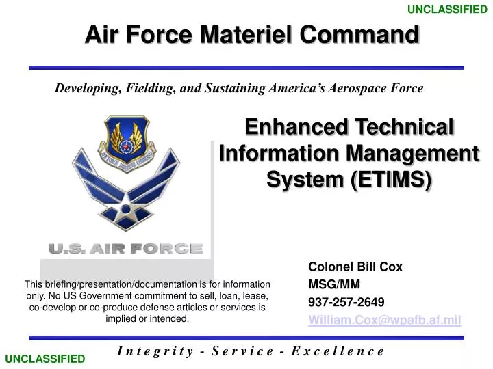 enhanced technical information management system etims