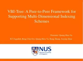 VBI-Tree: A Peer-to-Peer Framework for Supporting Multi-Dimensional Indexing Schemes
