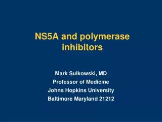 NS5A and polymerase inhibitors
