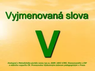 vyjmenovan slova