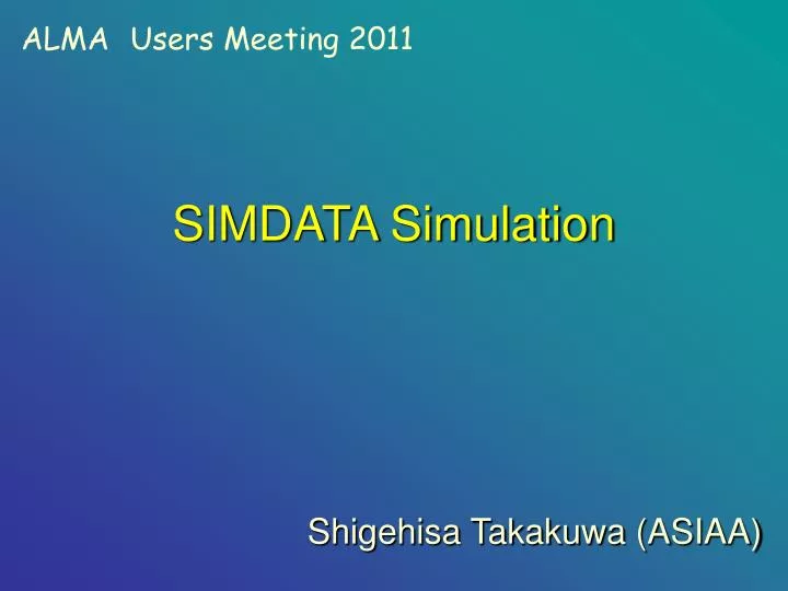 simdata simulation