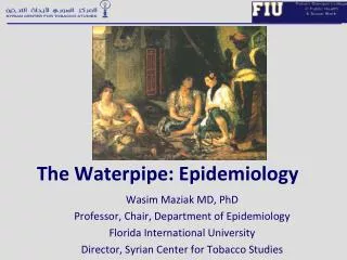 The Waterpipe: Epidemiology
