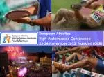 European Athletics High-Performance Conference - slide 1