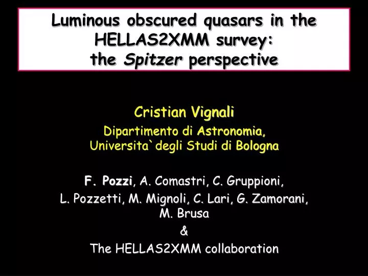 luminous obscured quasars in the hellas2xmm survey the spitzer perspective